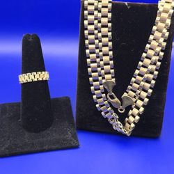 Rolex chain and Rolex ring