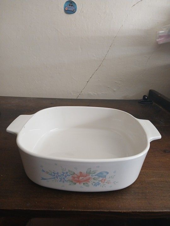 Vintage CORNING WARE “Symphony” 2 Liter Casserole Dish A-2-B Floral No Lid