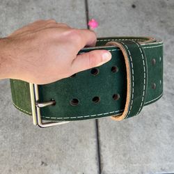 Leather Weightlifting Belt