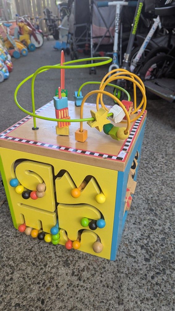 Parents Activity Wood Wooden Cube