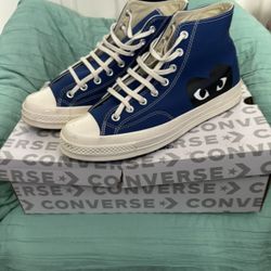 CDG Converse Blue