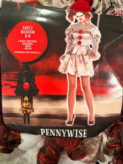 PENNYWISE Adult Size M 6-8 Wig added