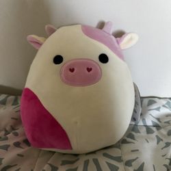 Squishmallow 8” Pink Valentines Cow - Caedyn