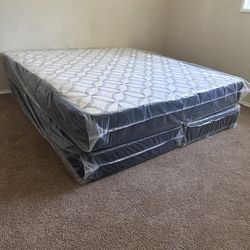 Queen Mattress With Free Box Spring - Same Day Delivery 