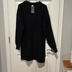 Black Sweater Dress Size Large /medium