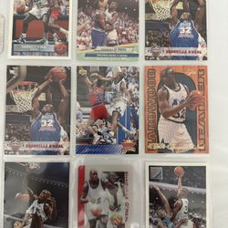 “SHAQUILLE O’NEAL” Lot:(9)Cards. RC, Inserts, #OR5, $20 Acrylic Phone Card UNSCRATCHED++ MINT!!!😎