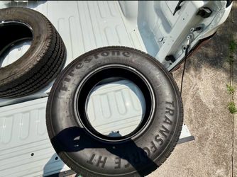 Truck tires.