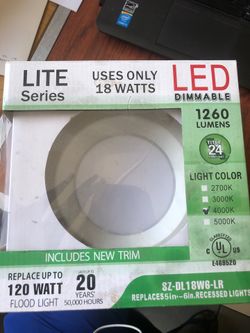 LITE series - LED dimmable 5-6 inch recessed light