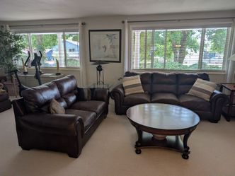 Leather Couch Set