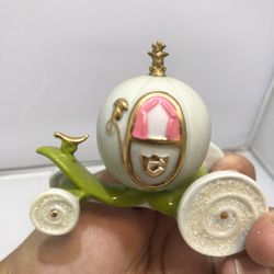 Disney Cinderella Pumpkin Coach Carriage Sculpture Figurine (Rare)
