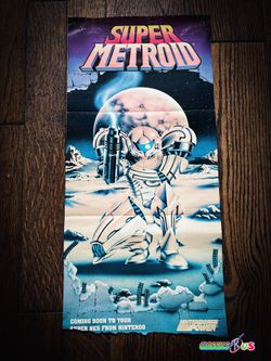 Super Metroid Nintendo Power Poster Art 10.5” x 22”