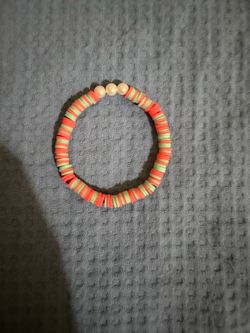 Clay Disc Bead Stretch Bracelet