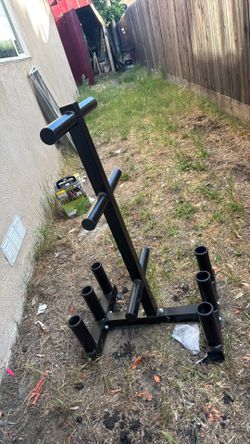 Weight rack holder