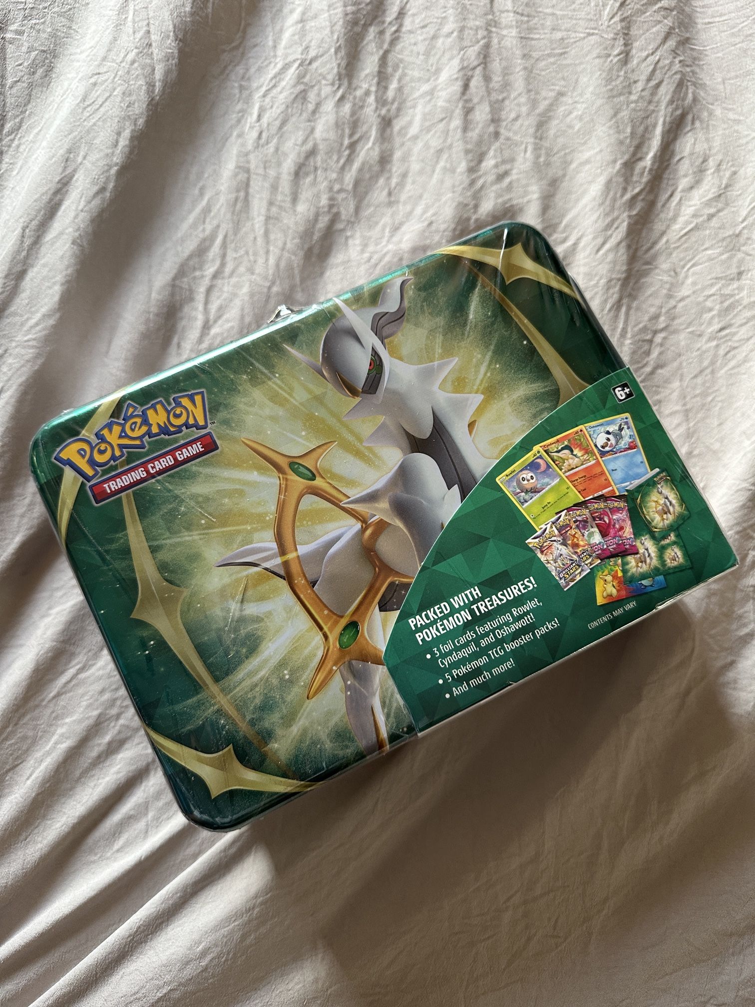 Pokemon TCG 2022 Arceus Treasure Chest Lunch Box Tin