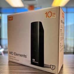 WD Western Digital Elements 10TB USB 3.0 Desktop External Hard Drive