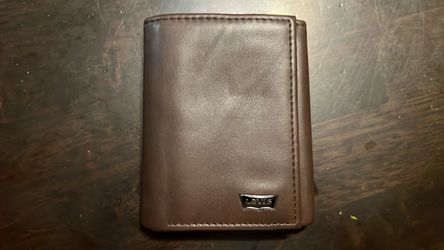 Levi's Brown Leather Trifold Wallet