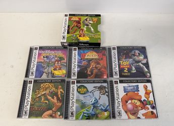 Sony PlayStation 1 PS1 Disney Collectors Edition Games Empty Cases and Manuals