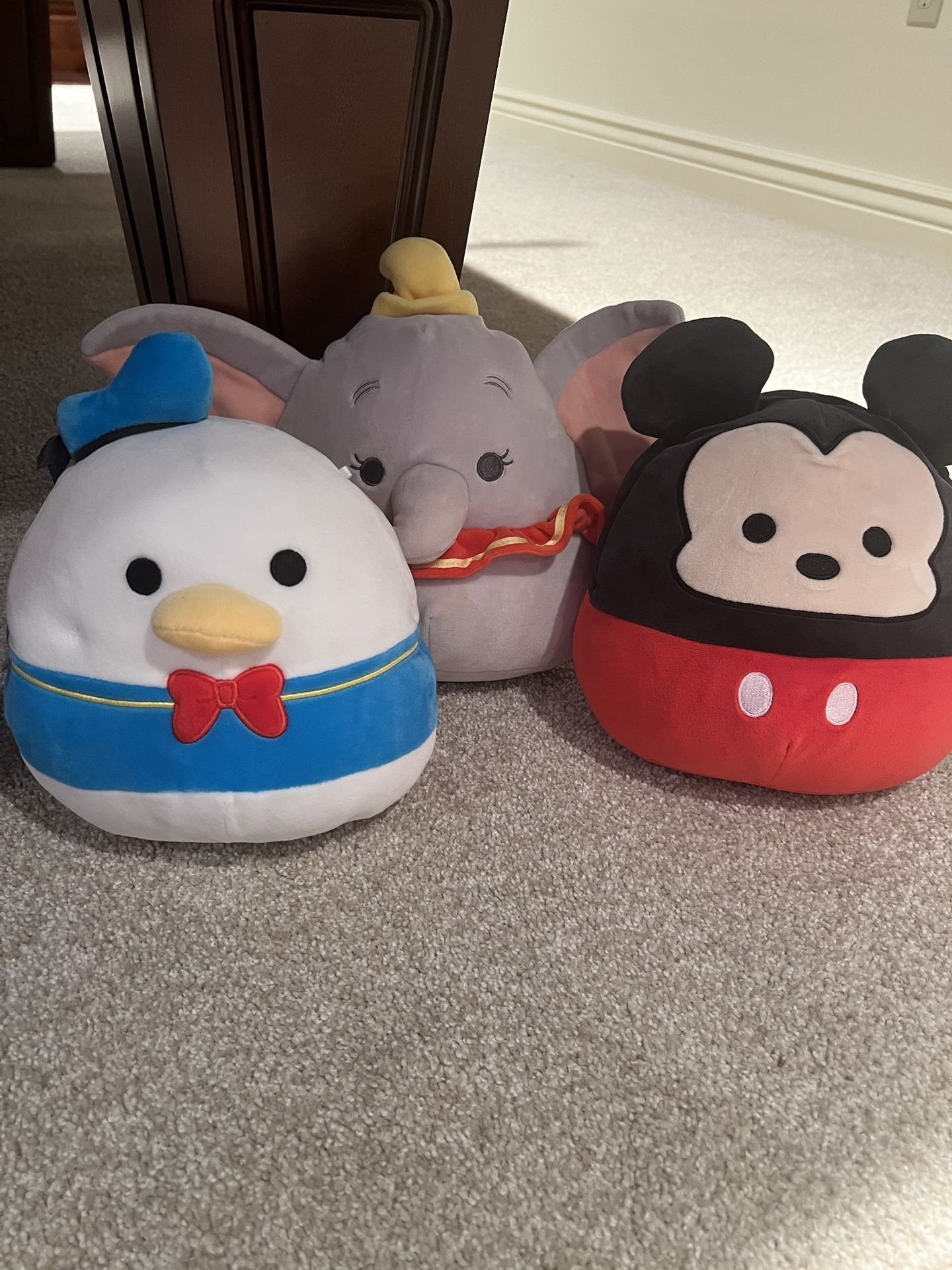 Squishmallow Disney Trio - Donald, Dumbo And Mickey