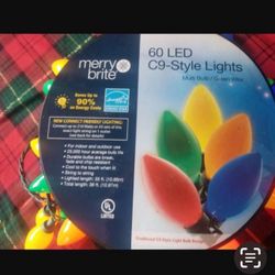 LED Christmas Lights,  Size C9,  35 Feet (Glendora)