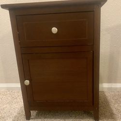 Nightstand/Accent Table - with Drawer & Door Storage