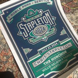 Chris Stapleton Seattle Poster