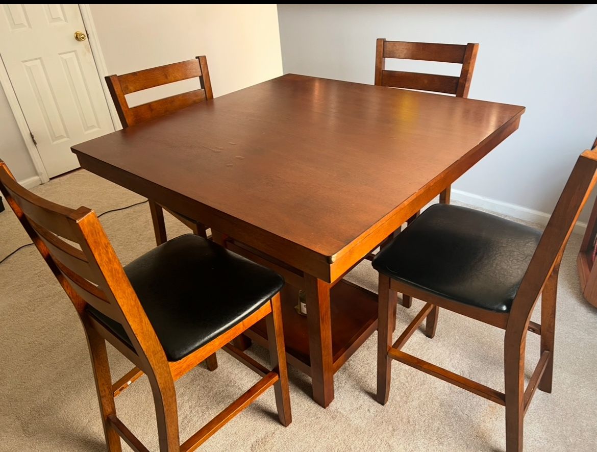 Counter Height Dining Table And Chairs
