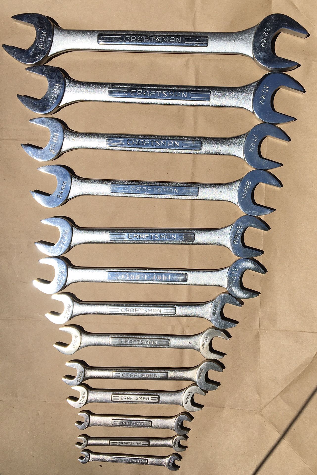 Craftsman Metric Open Double Box Wrenches