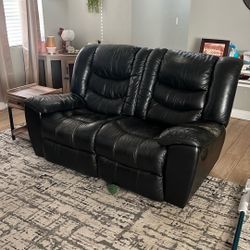 Leather Reclining Sofa Set – 2-Seater + 3-Seater