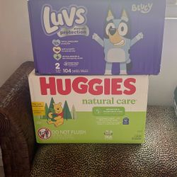 BRAND NEW DIAPERS & WIPES 