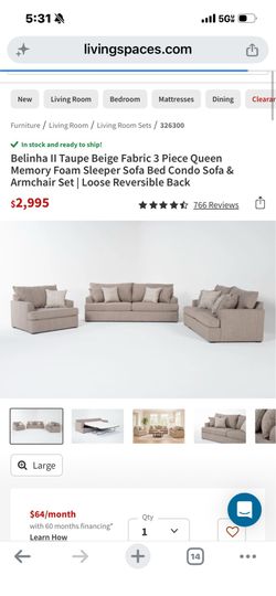 Complete living room set 4 pieces !