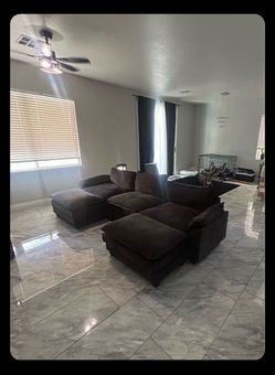 Almost New Dark Black Modular Sectional – Double Chaise – Only 5 Months Old