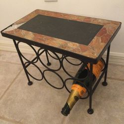 Wine rack / Planter - Natural Slate Stone - (needs Minor Tile Repair) 