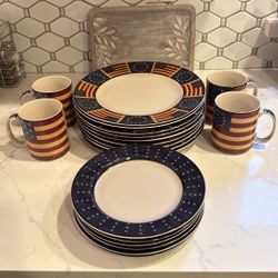 Dinner Plates , Salad Plates And Mugs