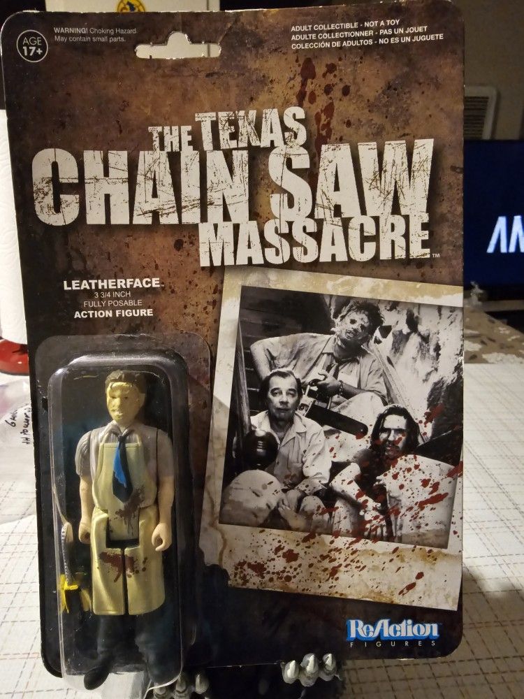 Funko x Super7 ReAction Figures The Texas Chainsaw Massacre LEATHERFACE
