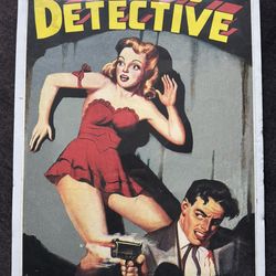 Vintage Mid-Century Hollywood Detective Noire Poster