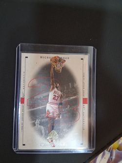 Michael Jordan 1998/99 Upper Deck SP Authentic Card