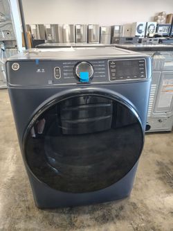 GE Smart Front Load Dryer Sapphire Blue