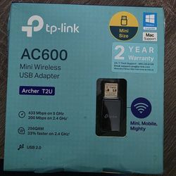 TP-Link Archer T2U AC600 Mini Wireless USB Adapter New in Box