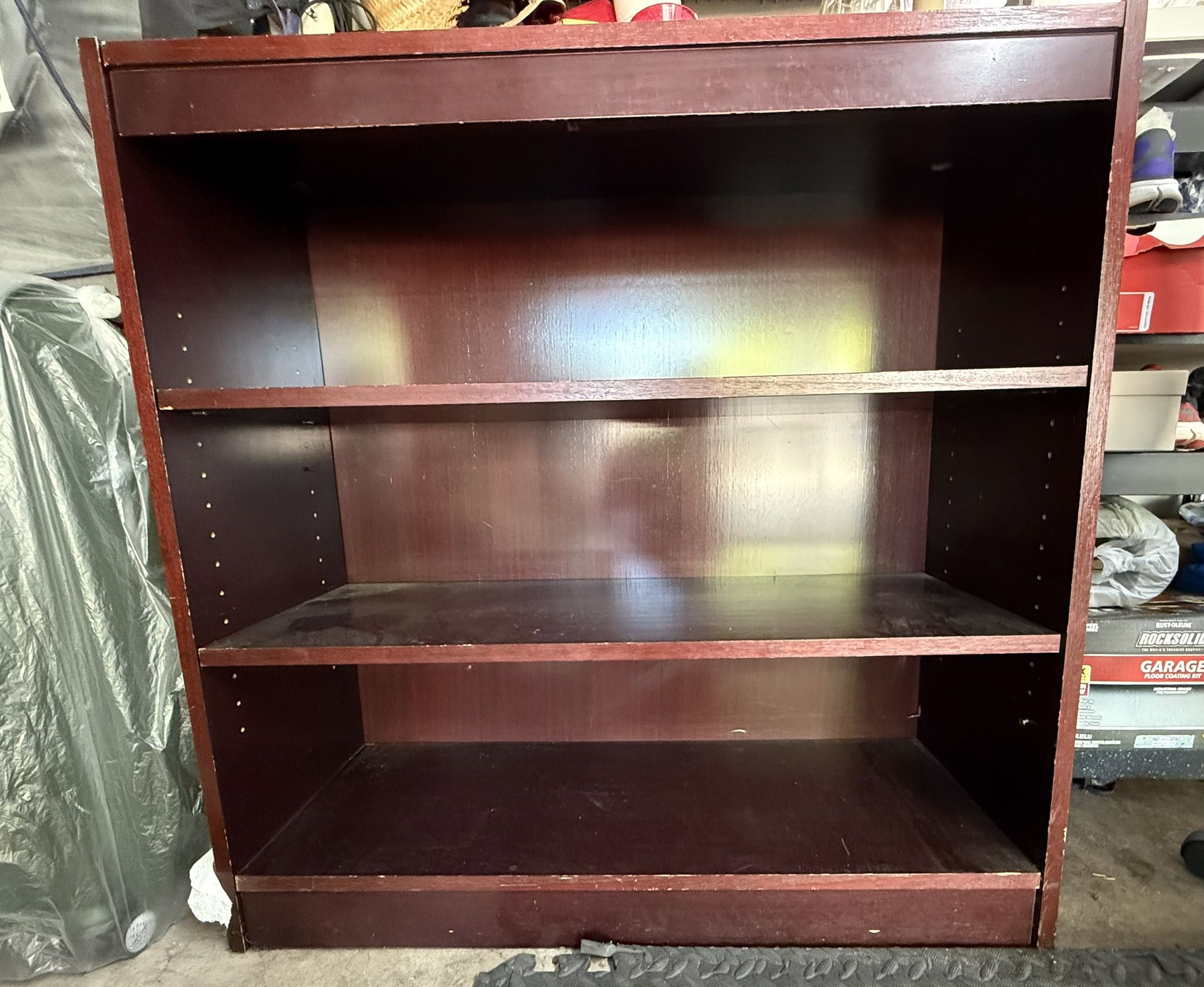 Wood Bookcase 36x36x12