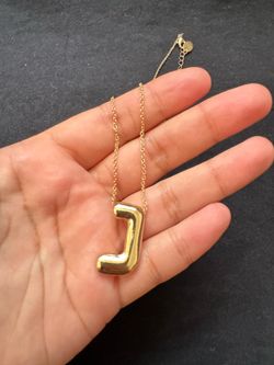 Letter J Necklace
