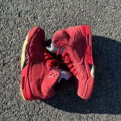 Jordan Retro 5s “Red Suede”