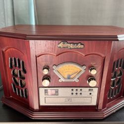 Wood Anders Nicholson F-900 Record Player, CD, Cassette, Radio Combo