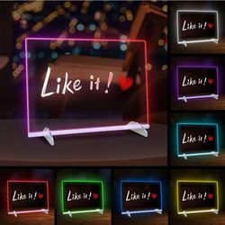 🌸 Led Drawing Board with Colors,First and Last Day of School Board Sign,13.7"X10"LED Note Board, Gifts for Kids Ages 3-12, Arts & Crafts for Girls an