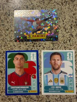 Ronaldo Blue & Messi Panini