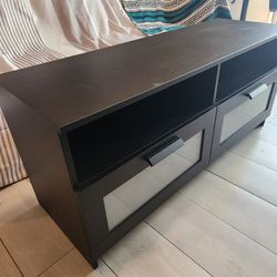 Ikea TV Unit - 2 Drawers.
Black.