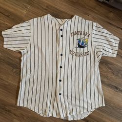 Vintage Tampa Bay Devil Rays Baseball Jersey T-Shirt Xl