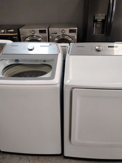 Set de lavadora y secadora SAMSUNG blancas