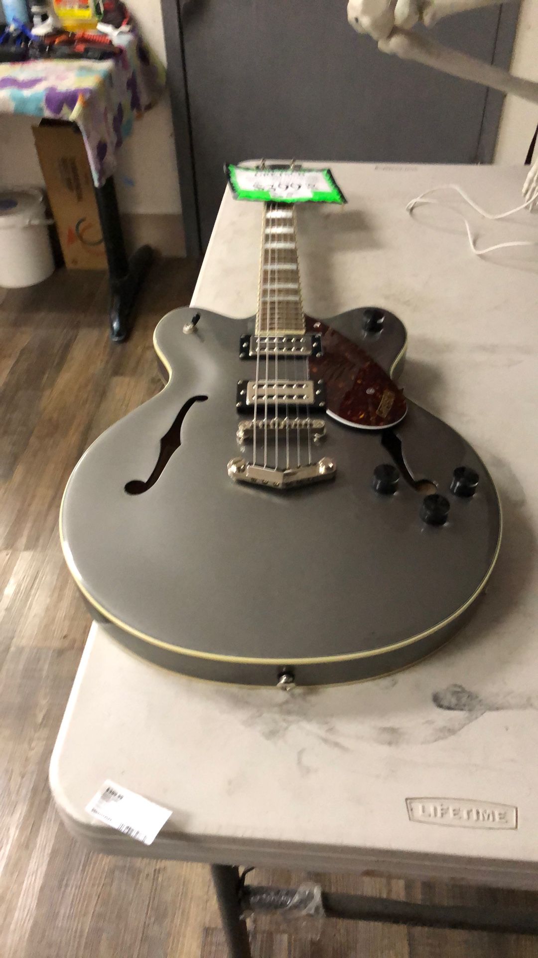 10030 Gretsch 6-string Semi Hollow Gray Stream Liner Electric Guitar 05275