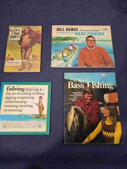 Vintage paperback Fishing books