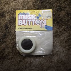 Electronic Music Button Plays Small World Needs New Batteries
